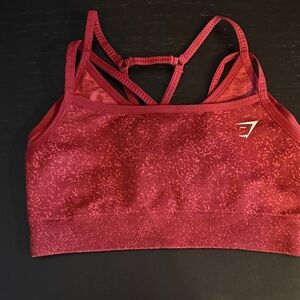 Gymshark Burgundy Strappy Sports Bra